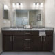 Bathroom double sink at Dwell Maitland luxury apartment