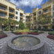 Outdoor foundation and courtyard at Dwell Maitland