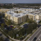 Aerial view of Dwell Maitland luxury apartment building