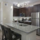 Kitchen with island at Dwell Maitland luxury rentals