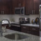 Kitchen sink and appliances at Dwell Maitland apartments