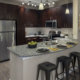 Kitchen with bar at Dwell Maitland apartment for rent