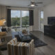 Spacious living room in luxury Dwell Maitland apartment